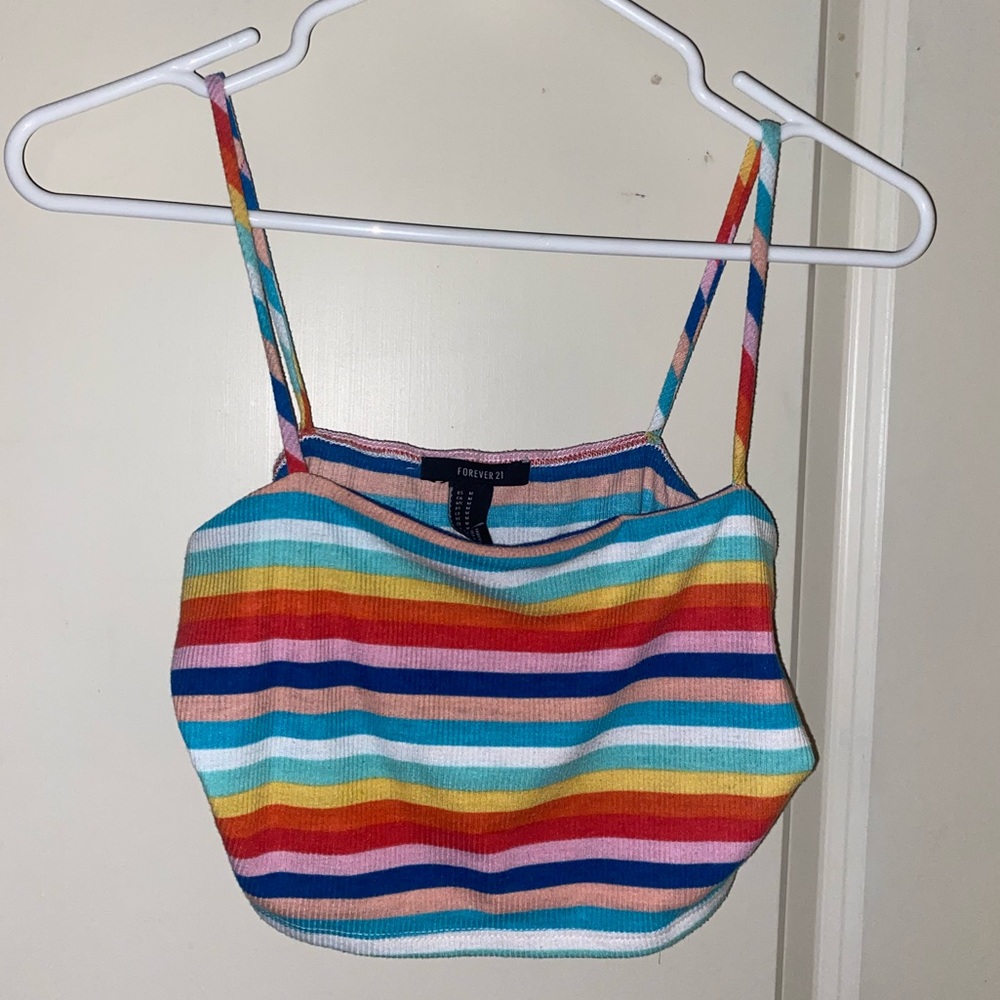 FOREVER 21 colorful crop top